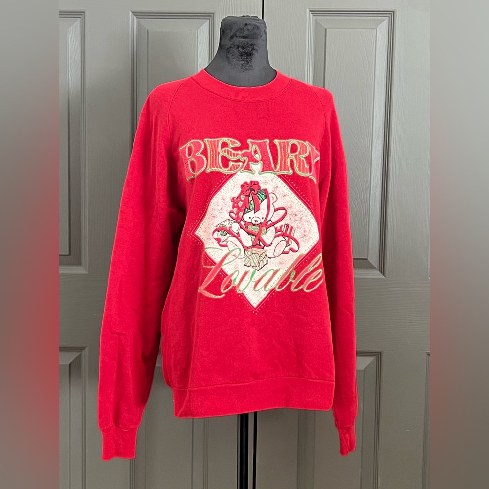 Vintage 1990’s Beary Lovable Holiday Christmas Sweatshirt
